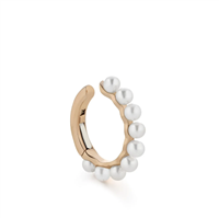 Single earring Buonocore Woman Earfun in Yellow Gold Perla 0.22 Ct 1293O01LP - 1293O01LP